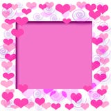 Blocco per grafici del biglietto di S. Valentino royalty illustrazione gratis Blocco per grafici del biglietto di S. Valentino royalty illustrazione gratis