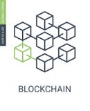 Blockchain Icon Consists of Blocks Connected in Chain stock illustration Blockchain Icon Consists of Blocks Connected in Chain stock illustration