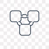 Blockchain vector icon isolated on transparent background, linear Blockchain transparency concept can be used web and mobile stock illustration Blockchain vector icon isolated on transparent background, linear Blockchain transparency concept can be used web and mobile stock illustration