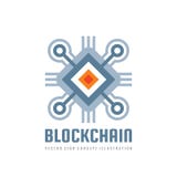 Blockchain技术-导航商标模板概念例证 抽象几何企业标志 数字式隐藏货币 库存例证 Blockchain技术-导航商标模板概念例证 抽象几何企业标志 数字式隐藏货币 库存例证