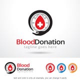 Bloddonation Logo Template Design Vector royaltyfri illustrationer Bloddonation Logo Template Design Vector royaltyfri illustrationer