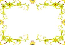 Bloemen frame vector illustratie Bloemen frame vector illustratie