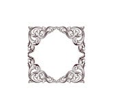 Bloemen frame De Elementen van de ontwerpgrens Het ontwerphoek van Luxery van het gravurekader stock illustratie Bloemen frame De Elementen van de ontwerpgrens Het ontwerphoek van Luxery van het gravurekader stock illustratie