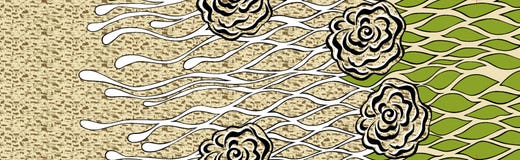Bloemen gewaagde bloem met abstracte achtergrond stock illustratie Bloemen gewaagde bloem met abstracte achtergrond stock illustratie