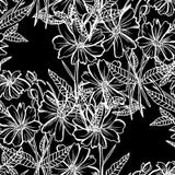 Bloemen naadloos patroon royalty-vrije illustratie Bloemen naadloos patroon royalty-vrije illustratie