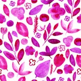 Bloemen roze patroon op wit royalty-vrije illustratie Bloemen roze patroon op wit royalty-vrije illustratie