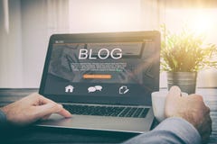 Blogging blog word coder coding using laptop Royalty Free Stock Images Blogging blog word coder coding using laptop Royalty Free Stock Images