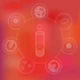 Blood count test royalty free illustration Blood count test royalty free illustration