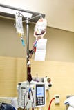 Blood Transfusion and Saline Solution IV royalty free stock images Blood Transfusion and Saline Solution IV royalty free stock images
