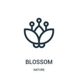 blossom icon vector from nature collection. Thin line blossom outline icon vector illustration. Linear symbol for use on web and vector illustration blossom icon vector from nature collection. Thin line blossom outline icon vector illustration. Linear symbol for use on web and vector illustration