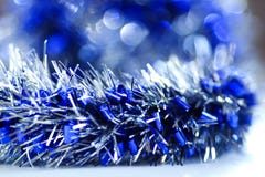 Blue Abstract Christmas Decoration Background Stock Images