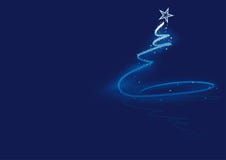 Blue Abstract Christmas Tree