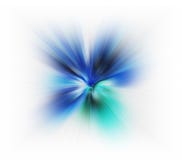 Blue abstract flower from lines on a white background. stock photo Blue abstract flower from lines on a white background. stock photo