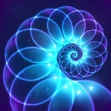 Blue abstract vector fractal cosmic spiral stock illustration Blue abstract vector fractal cosmic spiral stock illustration