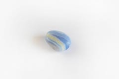 Blue Agate, sapphirine mineral gem stone isolated on white background royalty free stock photography Blue Agate, sapphirine mineral gem stone isolated on white background royalty free stock photography