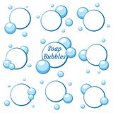 Blue air bubbles from water vector illustration Blue air bubbles from water vector illustration
