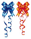 Blue And Red Ribbon Royalty Free Stock Images