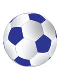 Blue And White Soccerball Stock Photography