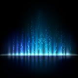 Blue aurora light. Abstract vector backgrounds