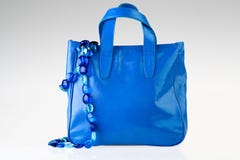 Blue bag and necklace
