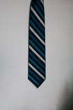 Blue Black and White Neck Tie Stock Image