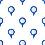 Blue Blank GPS Flat Icon Seamless Pattern Stock Images Blue Blank GPS Flat Icon Seamless Pattern Stock Images