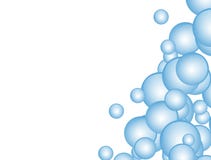 Blue Bubbles Stock Image