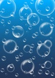 Blue Bubbles Background Royalty Free Stock Photos