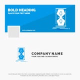 Blue Business Logo Template for Access, clock, early, sand clock, time. Facebook Timeline Banner Design. vector web banner royalty free illustration Blue Business Logo Template for Access, clock, early, sand clock, time. Facebook Timeline Banner Design. vector web banner royalty free illustration