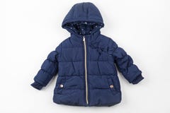 Blue children winter jacket royalty free stock photos Blue children winter jacket royalty free stock photos