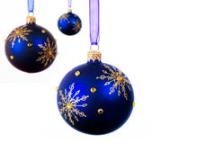 Blue Christmas Balls Royalty Free Stock Photo Blue Christmas Balls Royalty Free Stock Photo