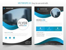 Blue Circle annual report Brochure design template vector. Business Flyers infographic magazine poster.Abstract layout template