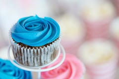 Blue Cupcake Royalty Free Stock Photo
