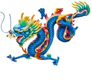 Blue Dragon Isolated On White Royalty Free Stock Photos Blue Dragon Isolated On White Royalty Free Stock Photos