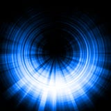 Blue Eclipse Effect Royalty Free Stock Photography