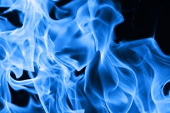 Blue fire flames