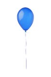 Blue flying balloon isolated on white royalty free stock photos Blue flying balloon isolated on white royalty free stock photos