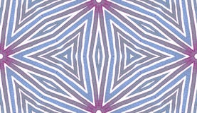 Blue Geometric Watercolor. Cute Seamless Pattern. Hand Drawn Stripes. Brush Texture. Energetic Chevr