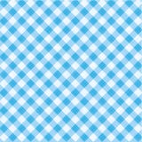 Blue gingham fabric, seamless pattern included