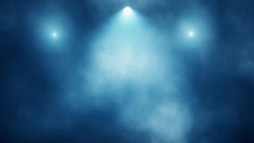 Blue Stage Lights and Smoke VJ Loop Motion Background