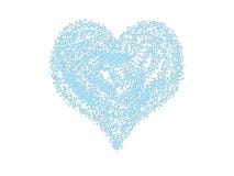Blue Heart Stock Photography Blue Heart Stock Photography