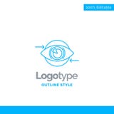 Blue Logo design for Business, eye, marketing, vision, Plan. Bus vector illustration Blue Logo design for Business, eye, marketing, vision, Plan. Bus vector illustration