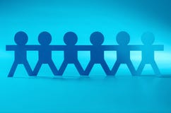 Paper people chain royalty free stock image Paper people chain royalty free stock image