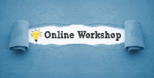Paper work with crumpled paper light bulb and online workshop royalty free stock photography Paper work with crumpled paper light bulb and online workshop royalty free stock photography