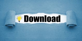 Paper work with paper light bulb and download stock images Paper work with paper light bulb and download stock images