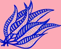 A bunch of hand drawn gel pen leaves. Stock Photos A bunch of hand drawn gel pen leaves. Stock Photos