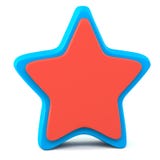 Blue Red Star Royalty Free Stock Photo