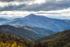 Blue ridge mountains views from the parkway stock image Blue ridge mountains views from the parkway stock image