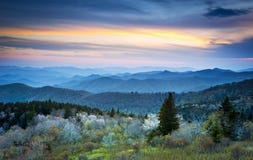 Blue Ridge Parkway Spring Smoky Mountains royalty free stock images Blue Ridge Parkway Spring Smoky Mountains royalty free stock images