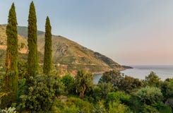 Blue sea in Italy royalty free stock photo Blue sea in Italy royalty free stock photo
